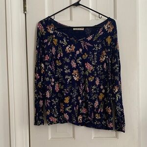 Ruff Hewn Multicolor Floral Long Sleeve Tee